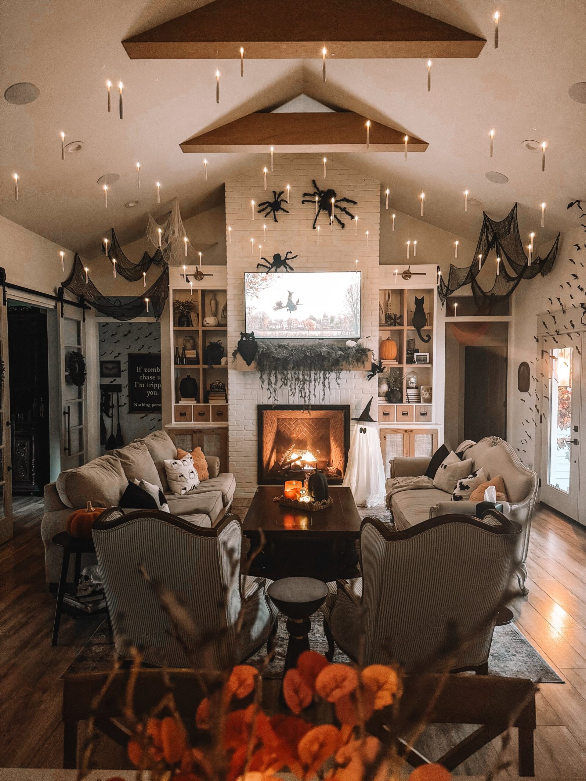 7-floating-candles-over-the-fireplace-the_ruch_ranch