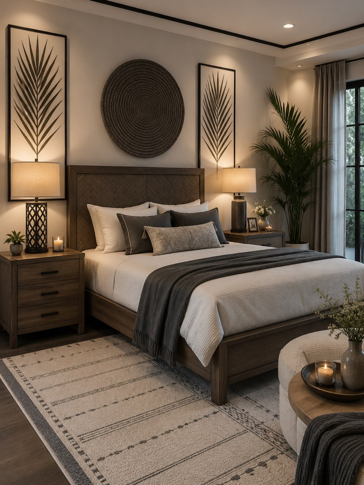 earthy-modern-bedroom-woven-wall-art
