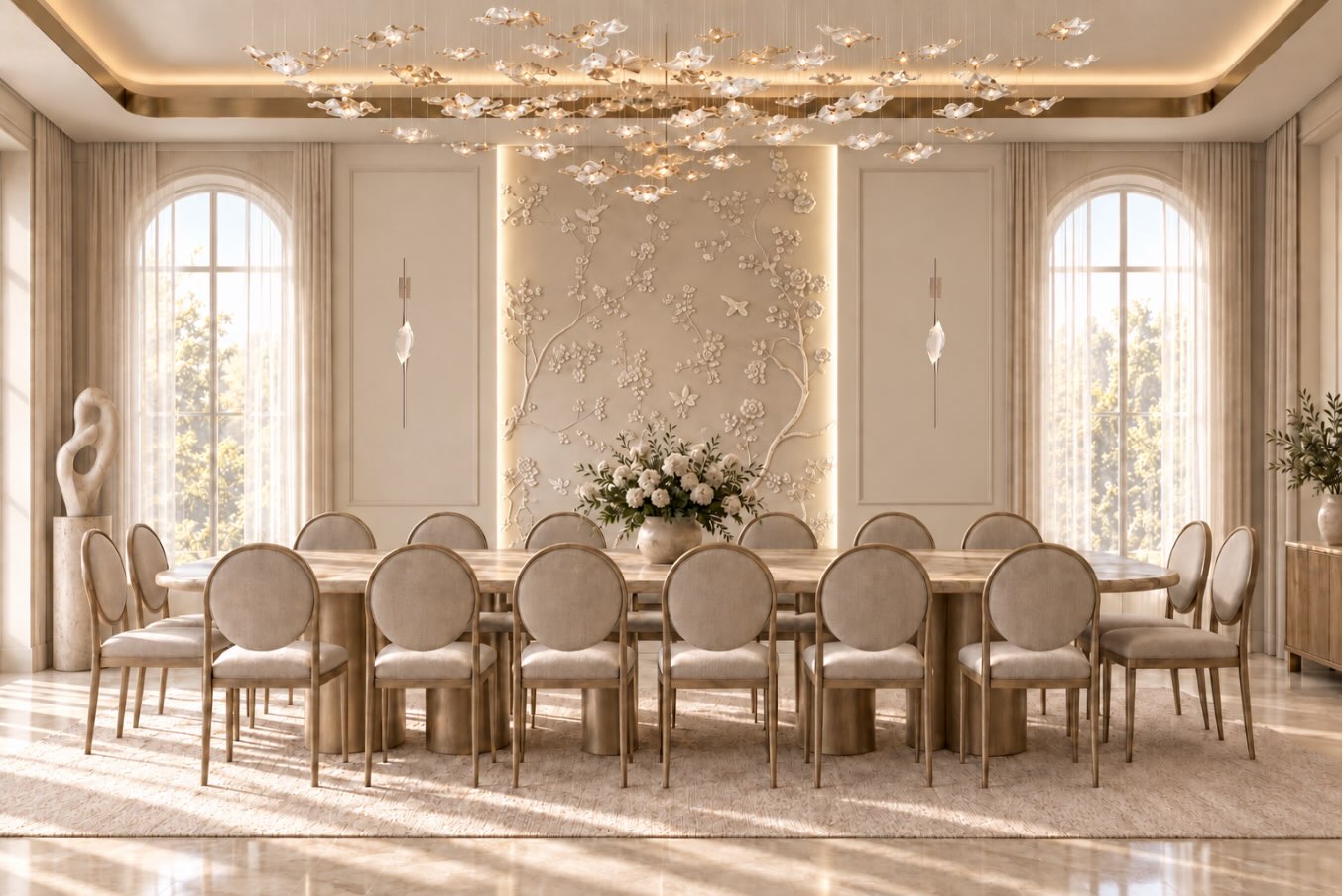 floral-relief-wall-dining-room-designbychava