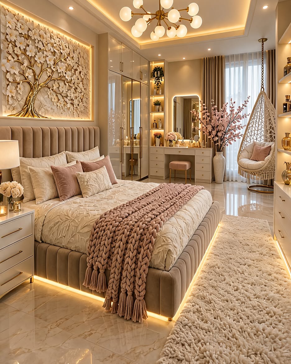 golden-glow-glam-bedroom