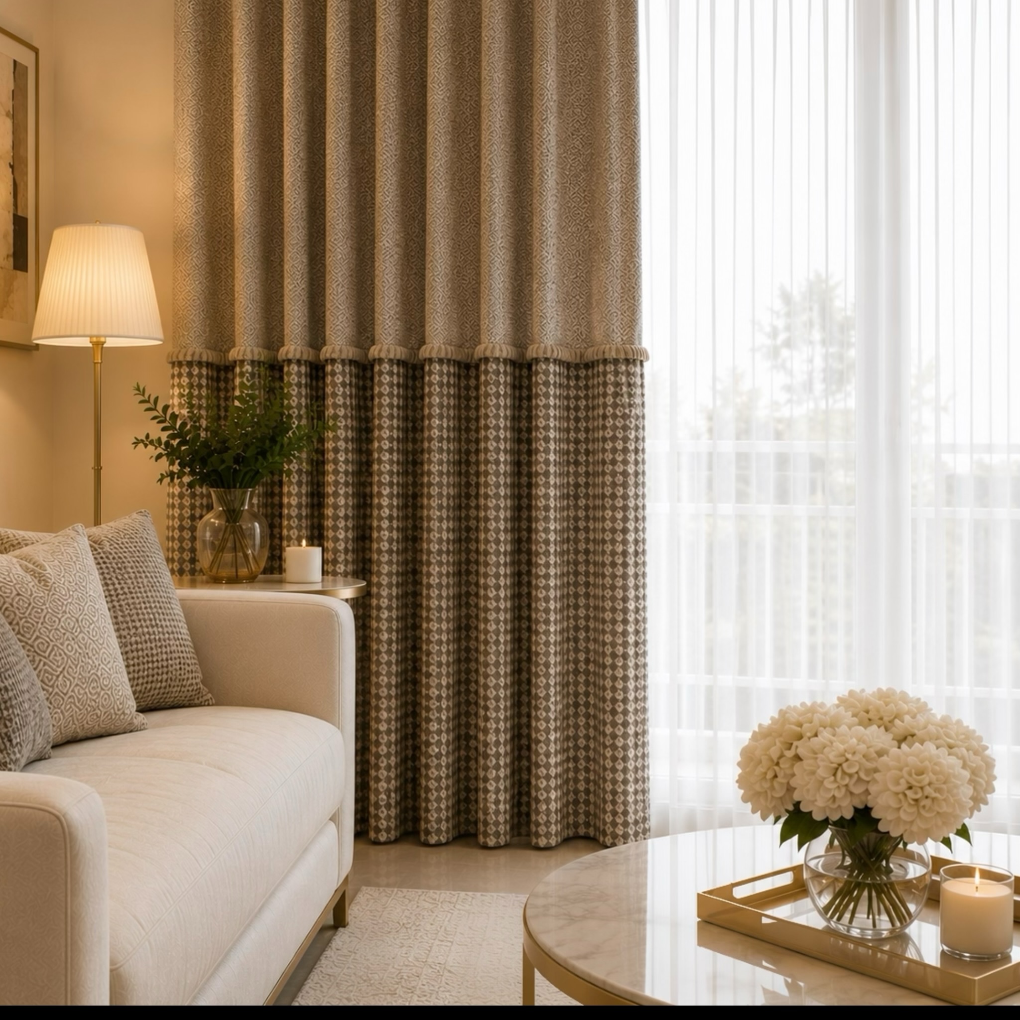 two-tier-patterned-curtains-living-room-ideas