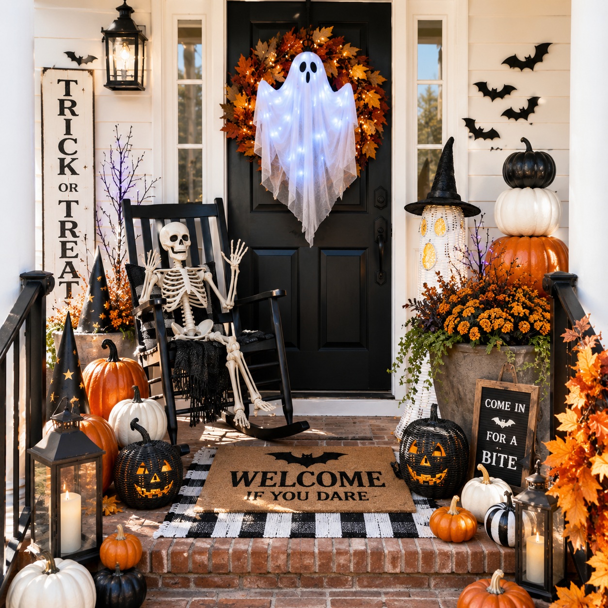 welcome-if-you-dare-rocking-chair-halloween-porch