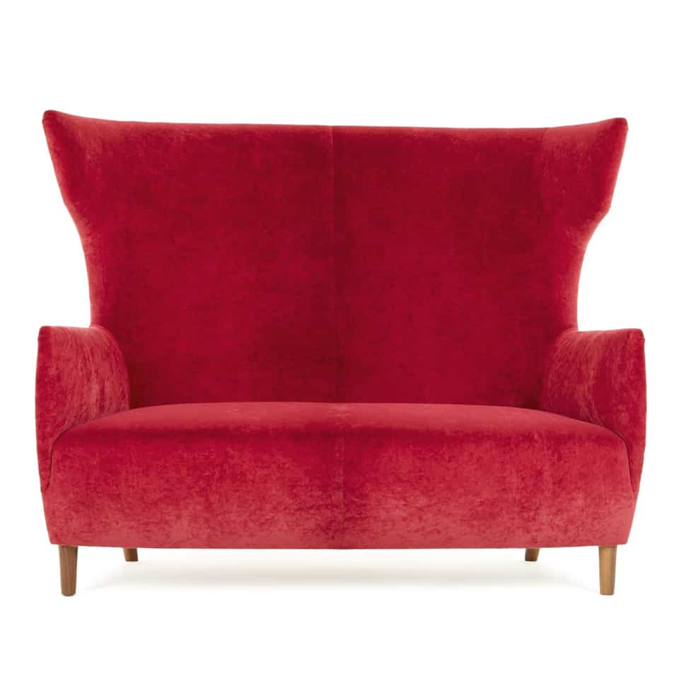 2 seater high back pink sofa by dare studio 3