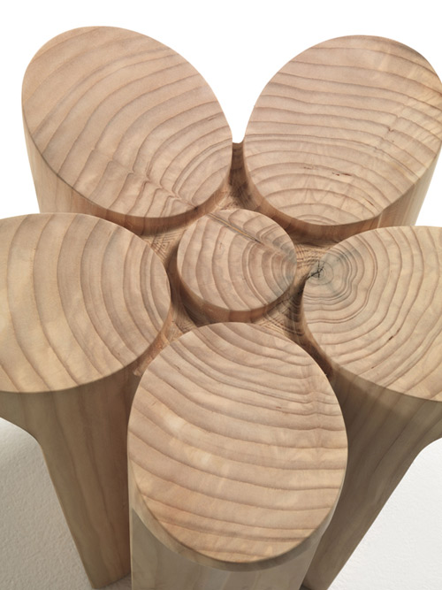 solid wood stools fiore delta karim rashid riva1920 2 Solid Wood Stools by Karim Rashid for Riva1920