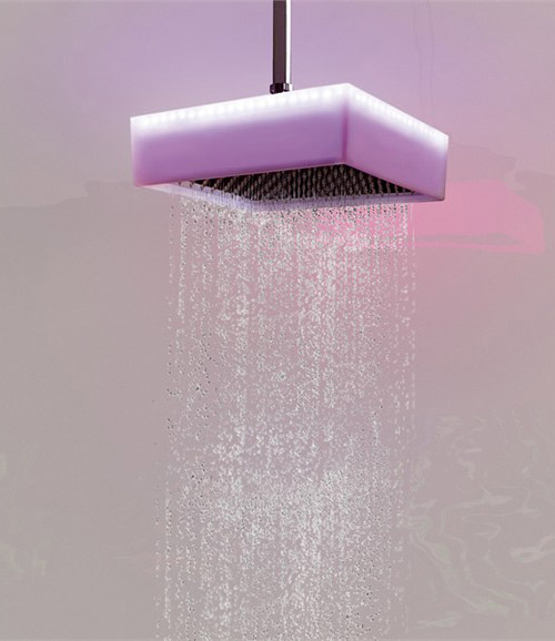 ceiling mounted overhead shower chromotherapy ponsi colore 3