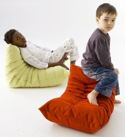 designer kids chairs ligne roset mini togo chairs 1 Designer Kids Chairs by Ligne Roset   Mini Togo