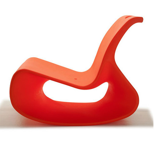 orange lounge chair mod lounger offi 1