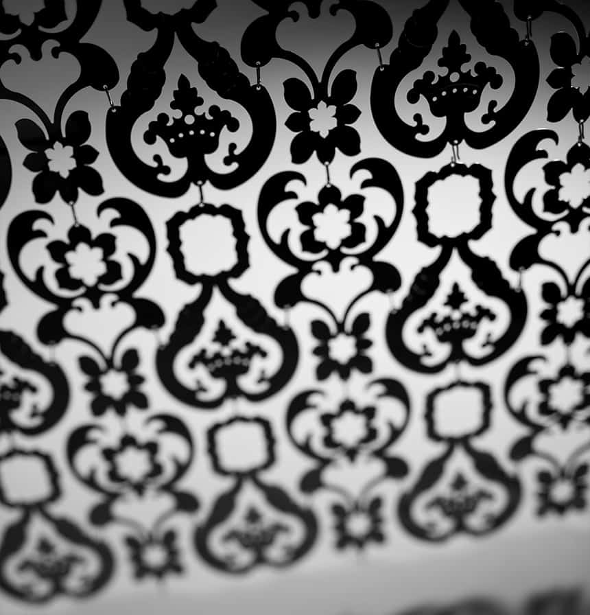 decorative sheet metal partition de  castelli 3 silhouette