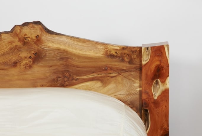 sustainable sculptural allan lake furniture 11 refined rustic bedhead