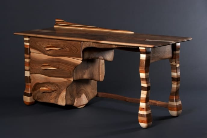 sustainable sculptural allan lake furniture 5 rainbow desk