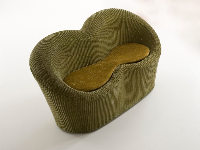 woven wicker small sofa armchairs dolcefarniente 2