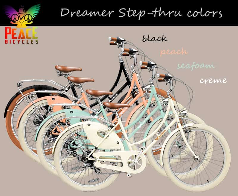peace bicycles colors womens frame