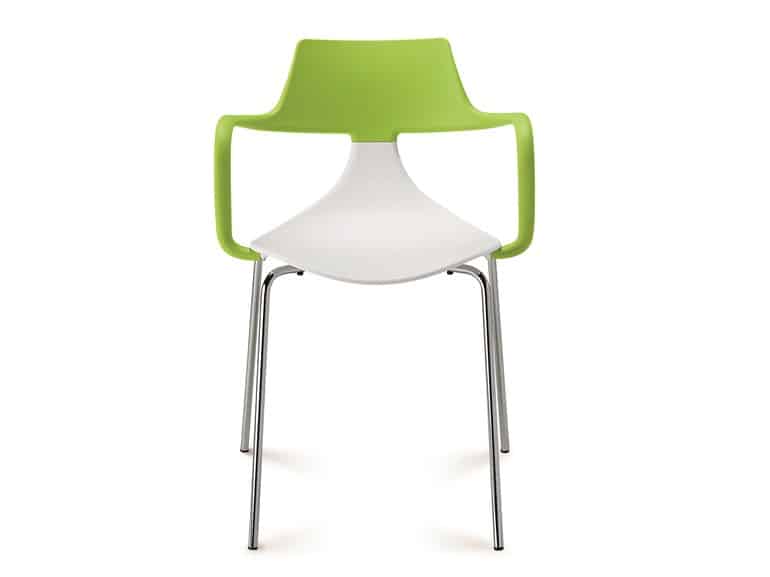 colourfully dynamic stackable shark chairs green 10 green white chrome