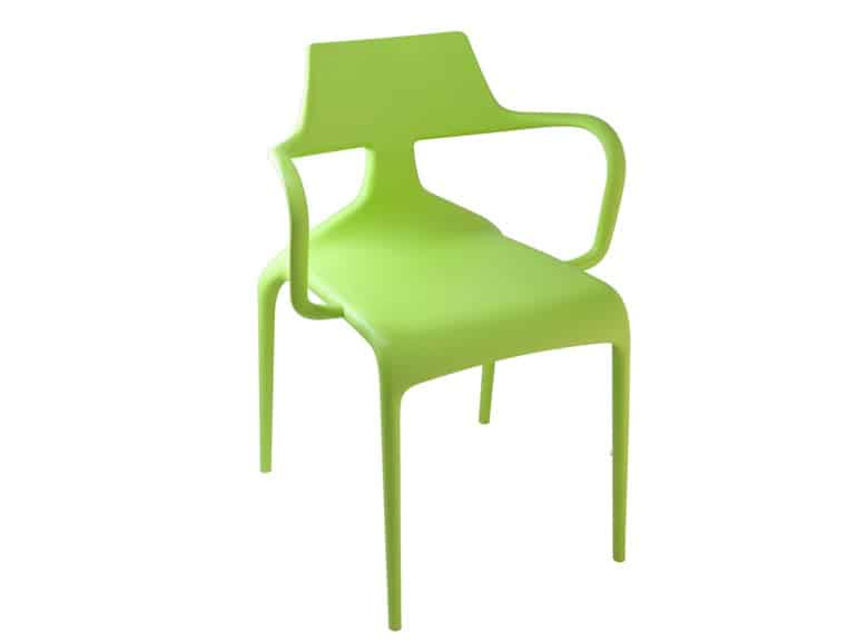 colourfully dynamic stackable shark chairs green 6 green