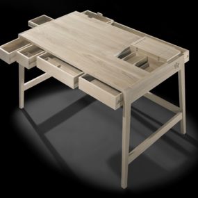 No Screws or Glue in Solid Wood Desk by Wewood