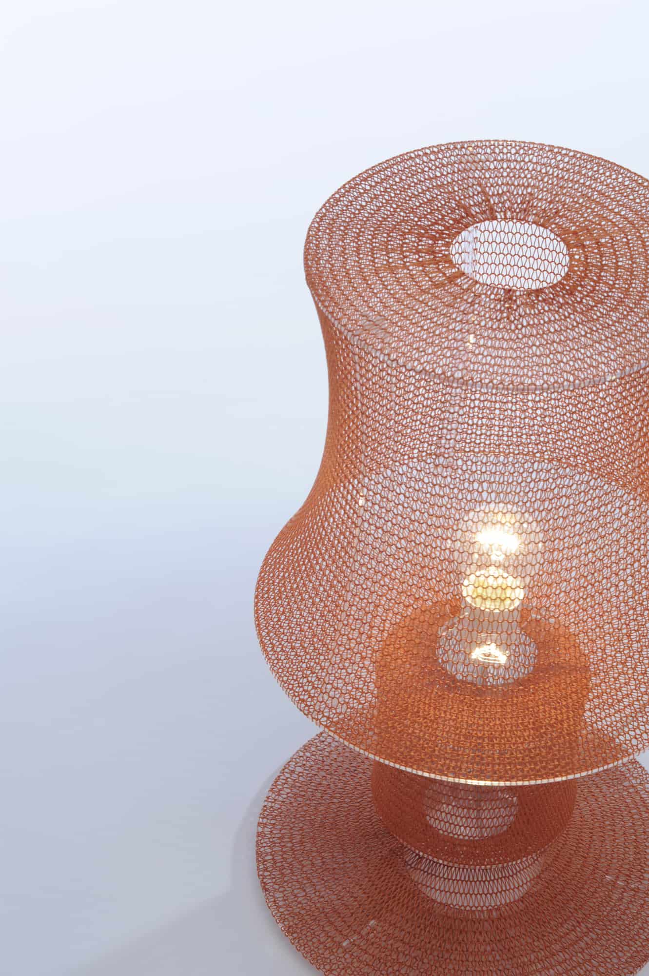 delicately soft knitted lamps studio meike harde 1