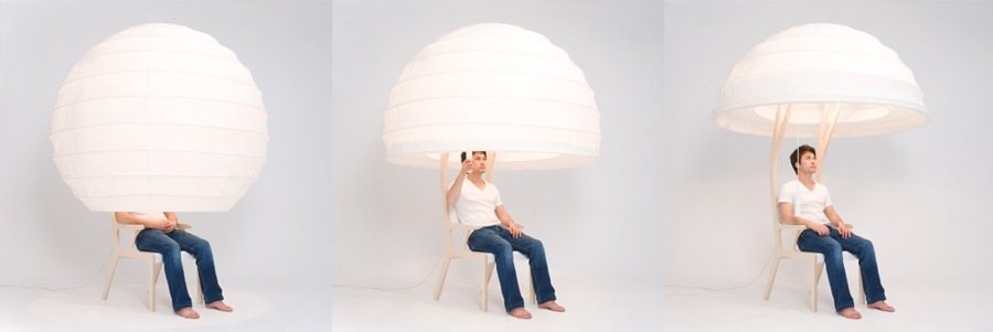unique hiding chair object o by song seung yong 2