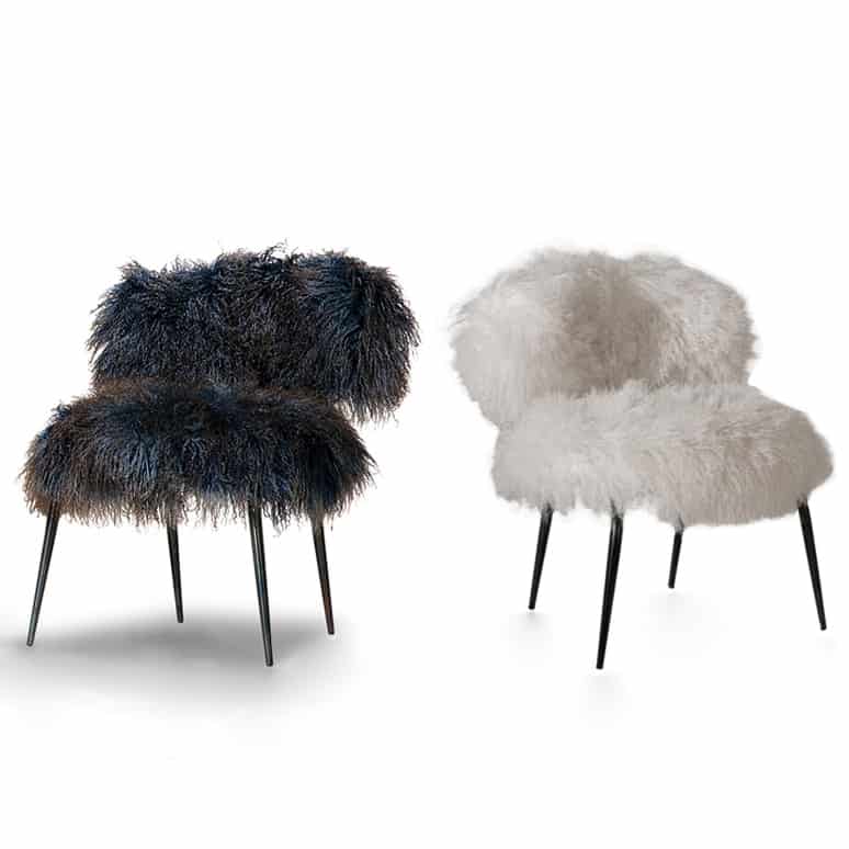 faux fur furniture from baxter by paola navone nepal 2