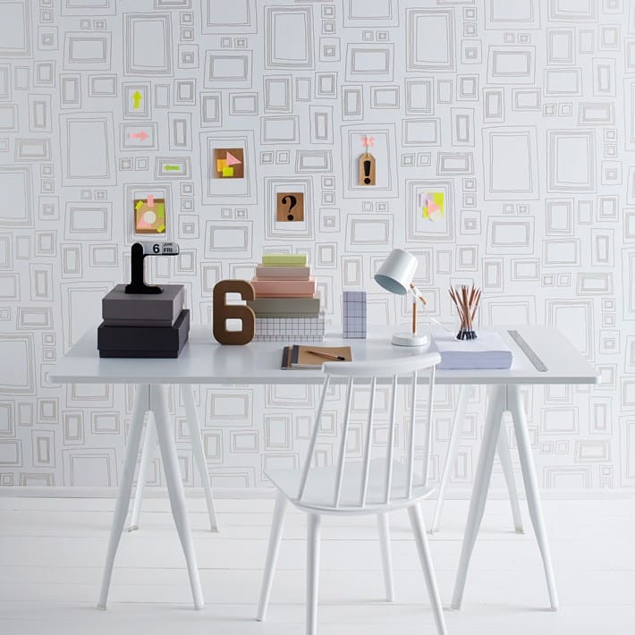 Everyone’s an Artist: Frames Wallpaper by Taylor & Wood