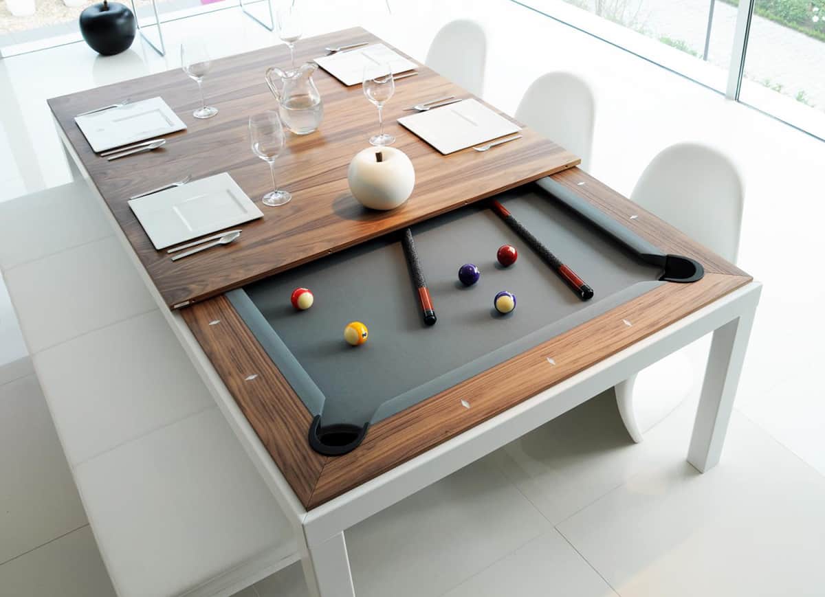 Dining and Pool Table Combination Fusion Tables