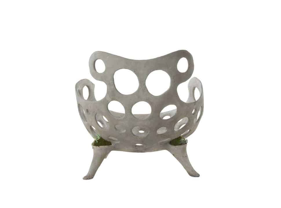 concrete furniture pockets plants opiary 8 drillium chair