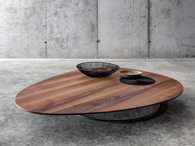Large Low Coffee Table in Solid Wood by Fioroni