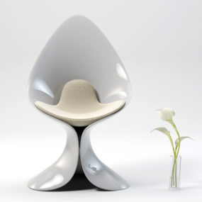 Calla Lily Chair by ZAD Italy has Dangerous Curves