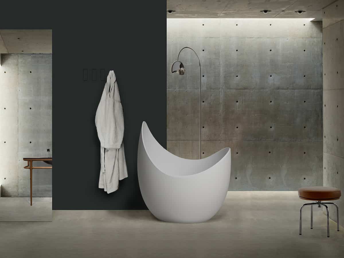 The Lunette Bathtub for Antonio Lupi is a Luxurious Escape from the Norm