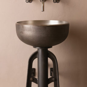 Industrial Style Vessel Sink and Console by Stone Forest – Ore