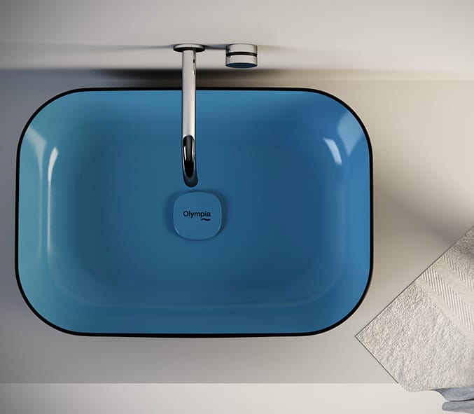 Countertop Washbasin Metamorfosi by Olympia comes in 5 colors and 5 shapes