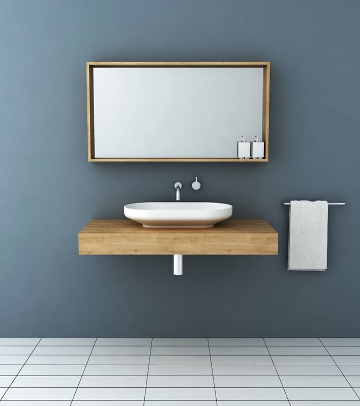 timber vanities with basins by omvivo 1