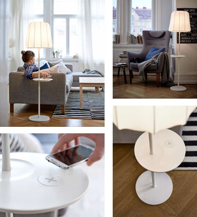 new ikea lamps with wireless charging let you charge your smartphone 3