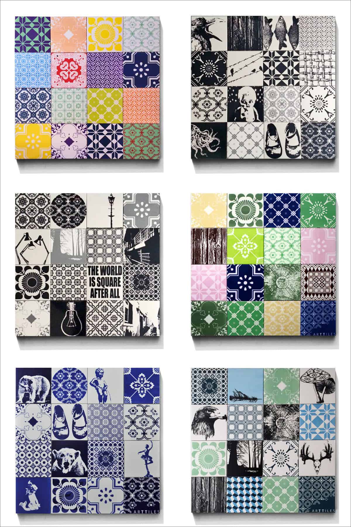 arttiles 16 tiles patchwork box example