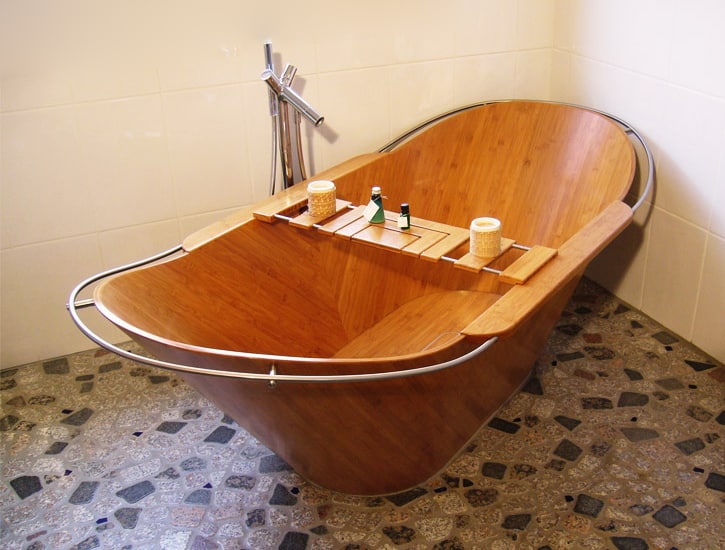 bamboo bathtub for two niewendick 1