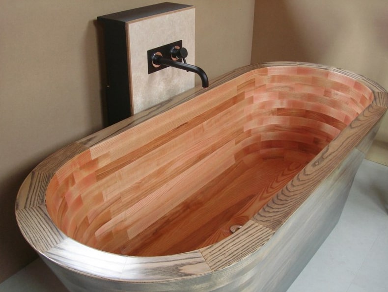 contemporary wooden bath rosemarkie 1
