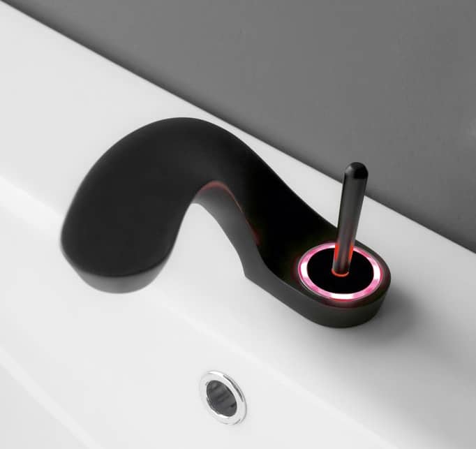 black bathroom sink faucet ametis graff