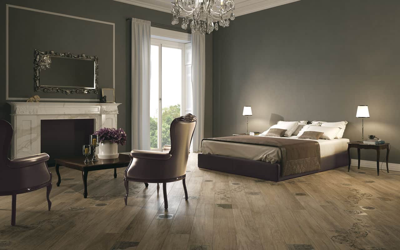 bedroom flooring wood look tile larch motif iris ceramica