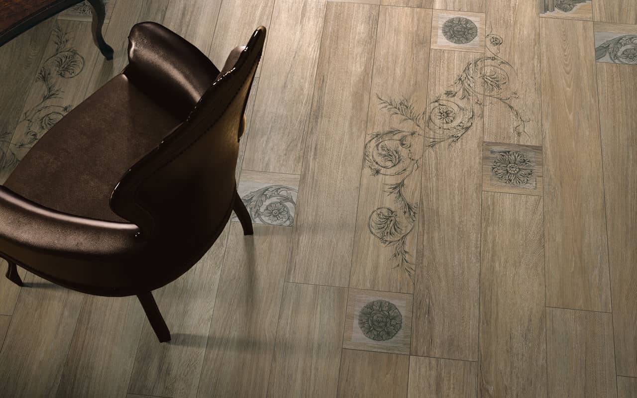 flooring wood look tile decorative flowers iris ceramica