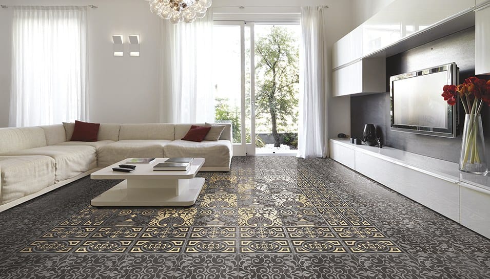 living room flooring victorian look ceramic tile eco ceramica