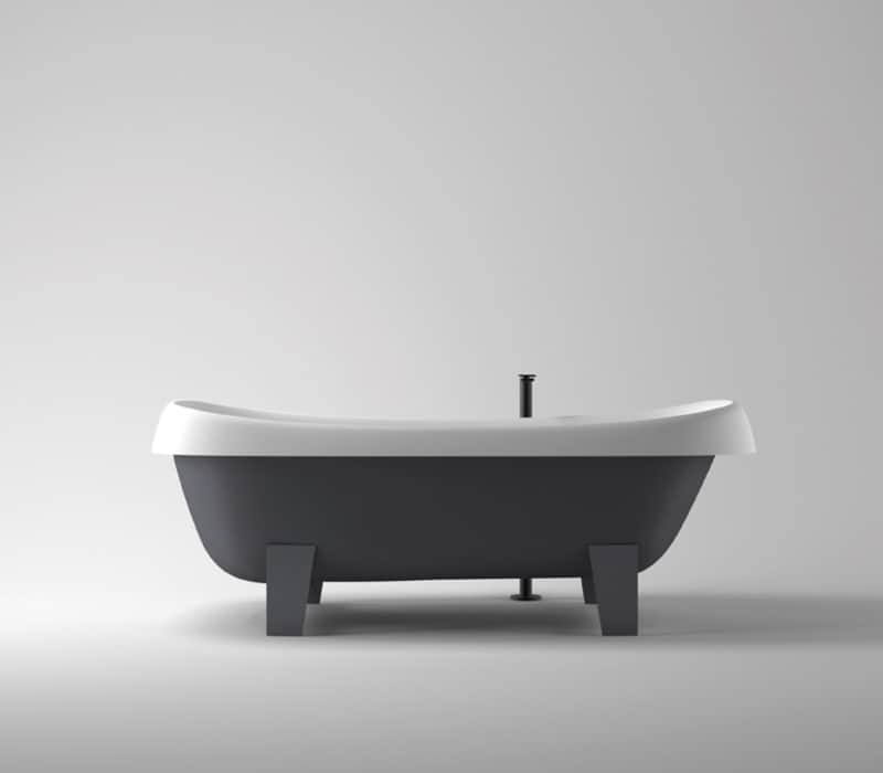 agape design black bathtub pear cut