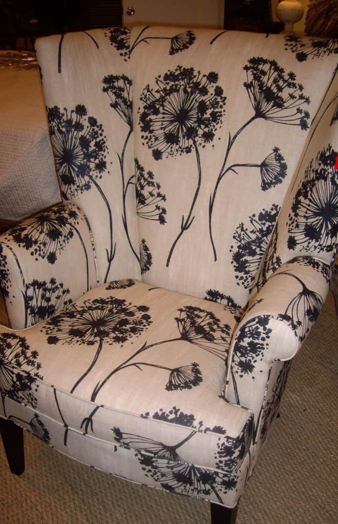 dandelion decor wing back chair