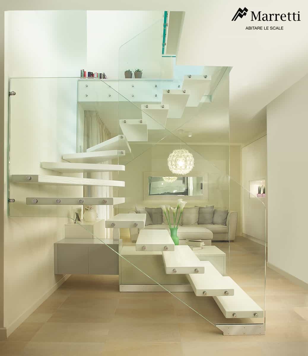 unusual unique staircase modern home wood and glass gradini