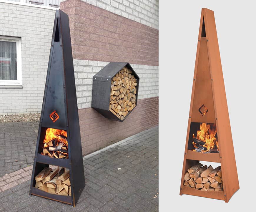 40 Metal Fire Pit Designs And Outdoor, Tall Fire Pit Cover