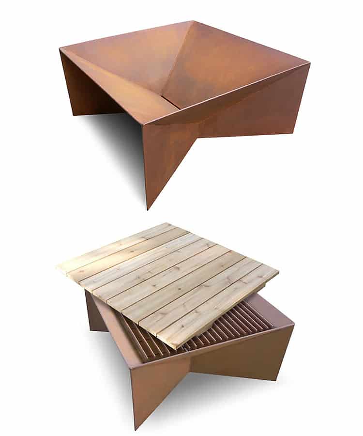 40 Metal Fire Pit Designs And Outdoor, Modern Steel Fire Pit