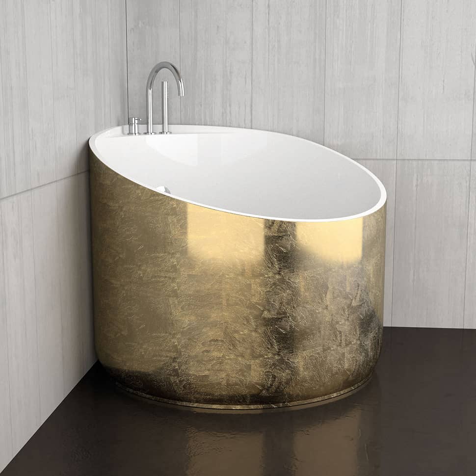 mini bathtubs glass design gold