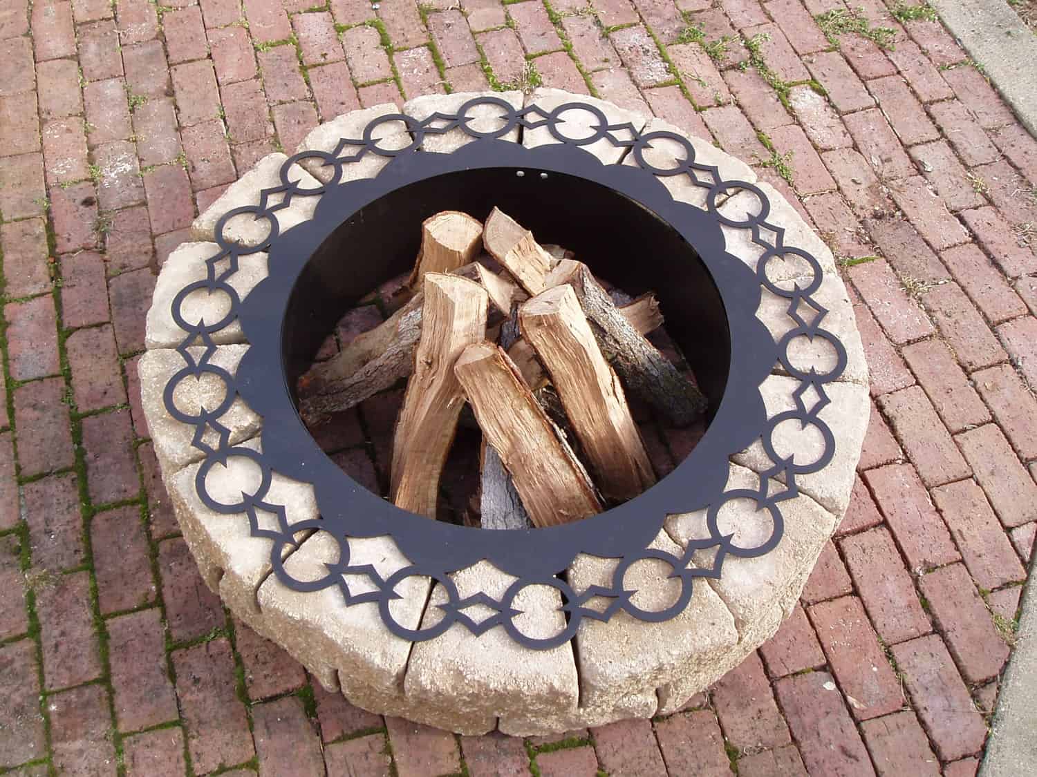 decorative metal fire ring design