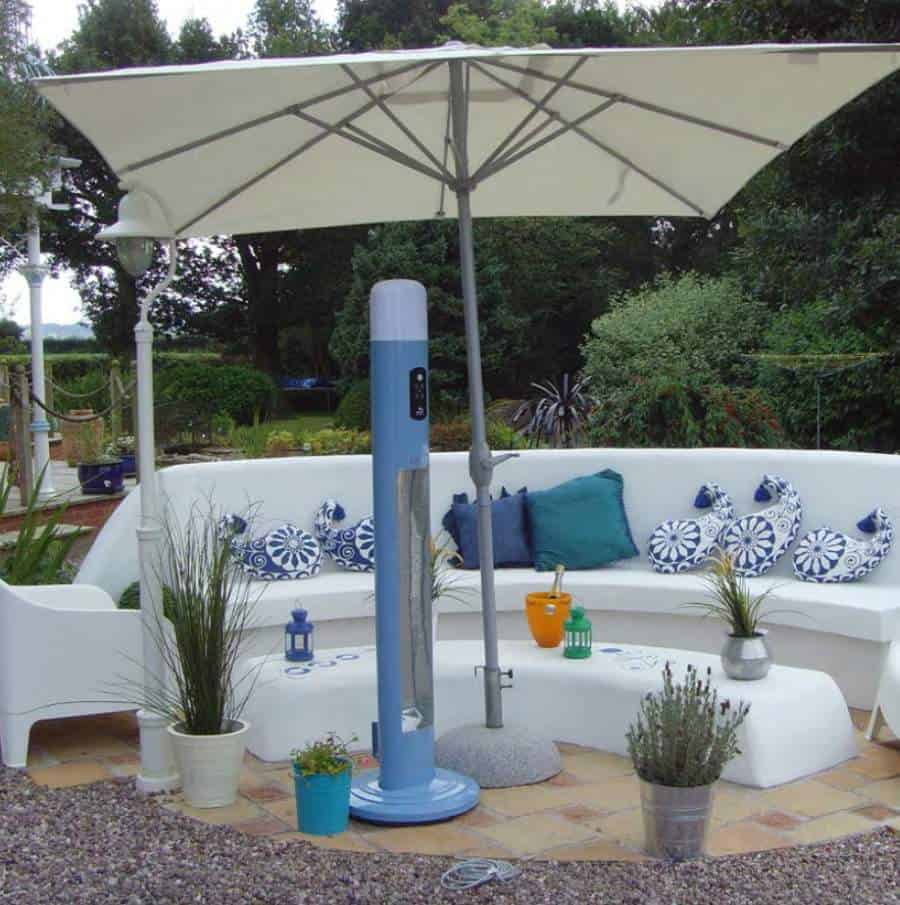 outdoor gas heaters heat up your patio appeal chillchaser blue 3