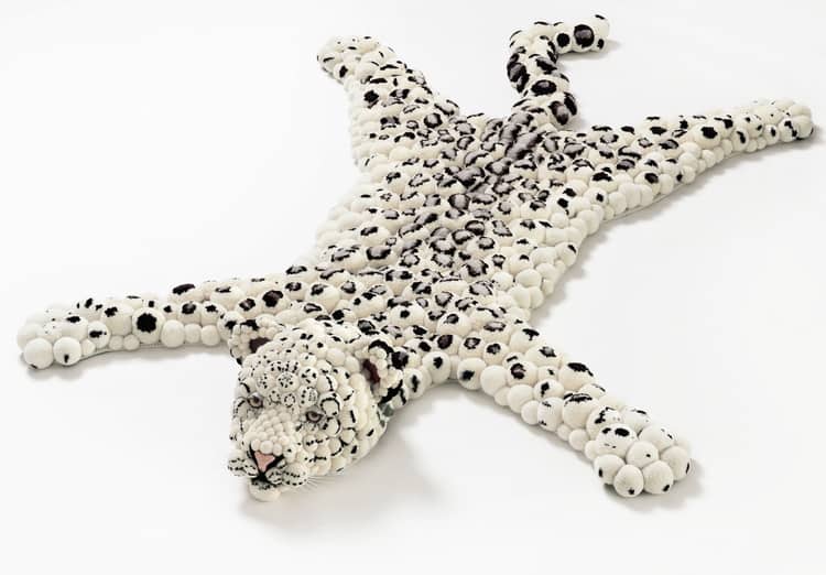 pompom leopard rug myk