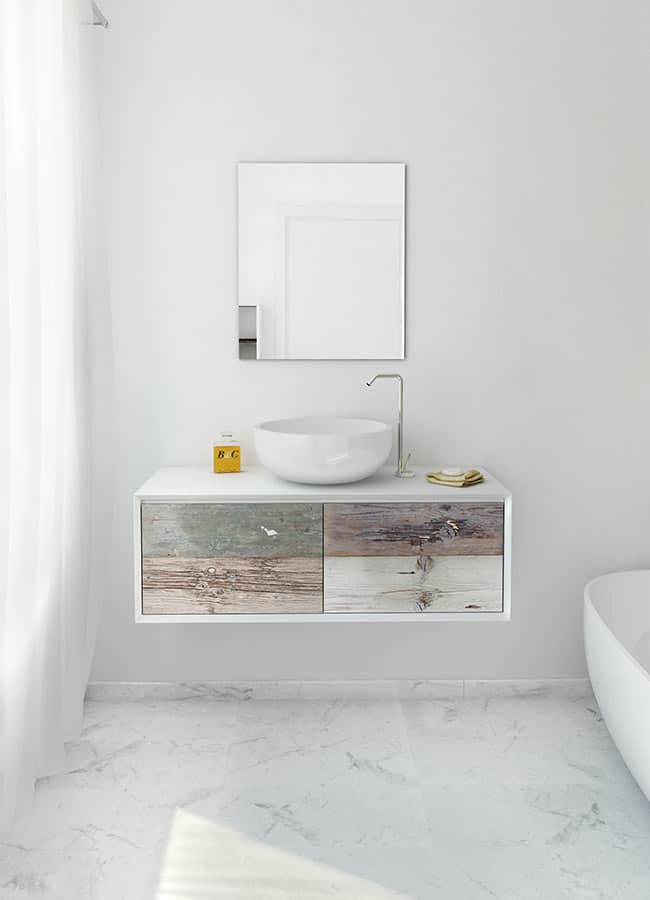7 bianchini and capponi materia multicolor weathered wood look bathroom collection