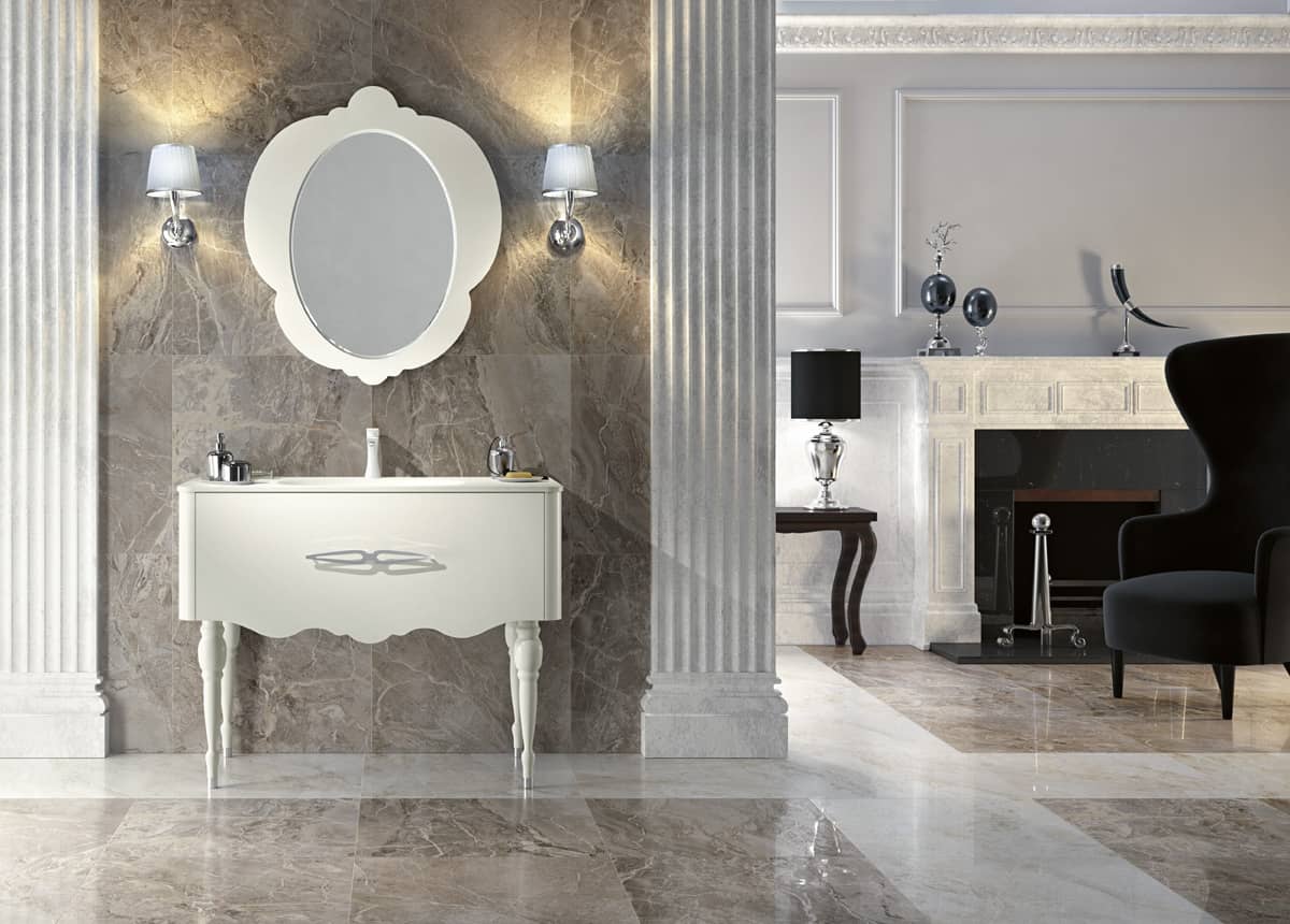 Italian Style Bathroom Vanity 46 Inch